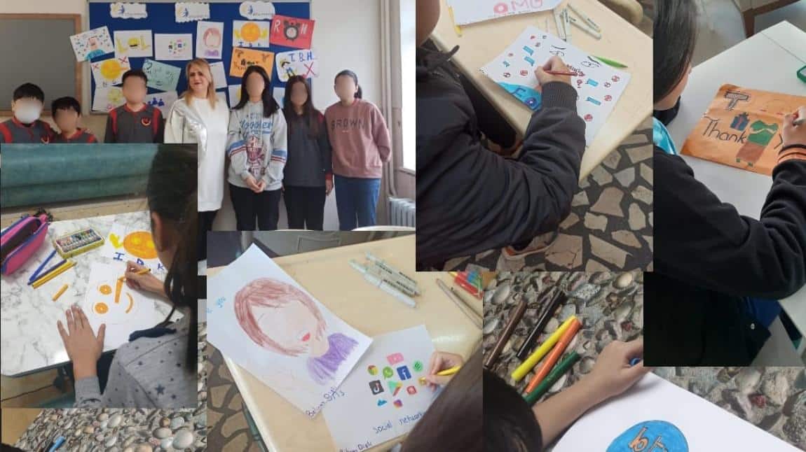 Litvanya, Romanya, Azerbaycan ve 10 Türk ortaklı 'English Outside School' adlı e Twinning projemiz
